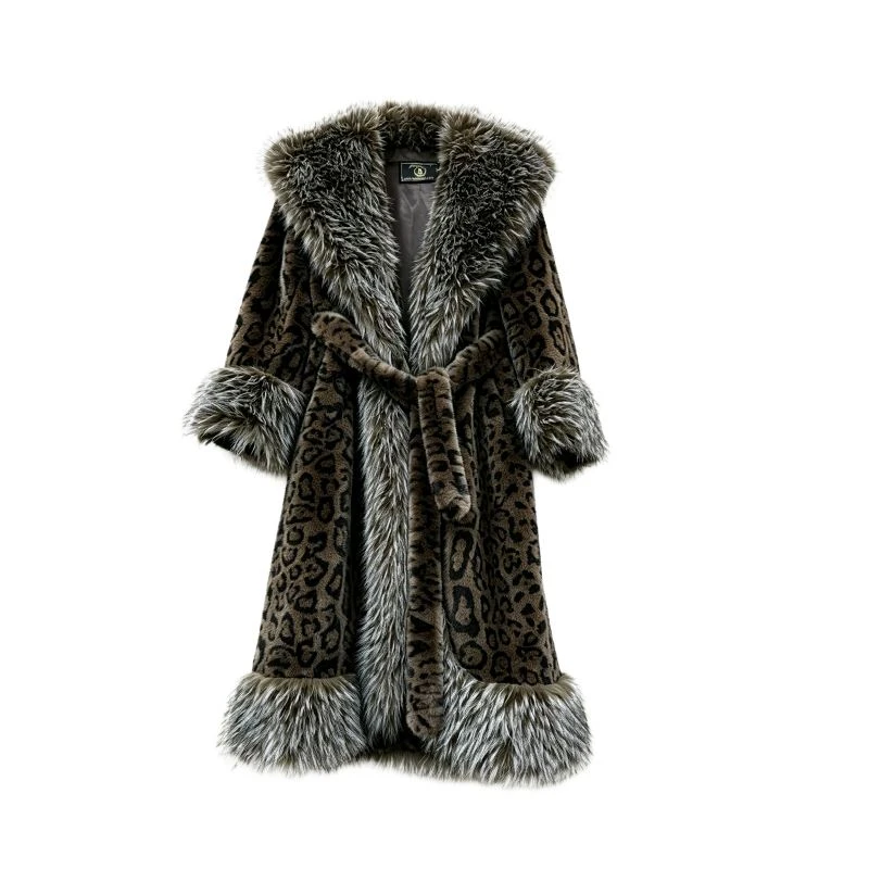 Faux Raccoon fouri manto